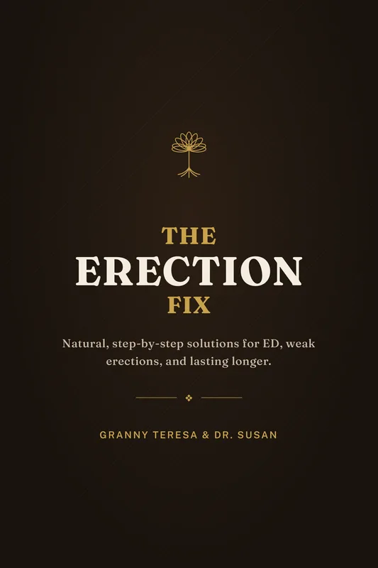 The Erection Fix — Complete System, hardcover book with gold foil title